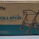 Walkers for Seniors with Seat W20A, 15 lbs Lightweight Rollator
Aluminum, 350 lbs Heavy-Duty, Smooth 8” Widened Wheels, Foldable, Dual Height Adjustment, Thickened Ergonomic Seat & Backrest