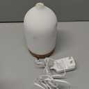 200ML Ceramic Essential Oil Diffuser - Ultrasonic Aromatherapy & Humidifier with 7-Color LED Lights, Auto Shut-Off, Wood Grain Base, 1H/3H/6H Timer | Scent for Home, Office, Yoga