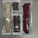 Maledan 6 Pack Bands Compatible for Apple Watch Band, Women Men, Soft Silicone Sport Band Strap for iWatch Apple Watch, Size: 44mm/45mm/46mm/49mm/42mm(series 3 2 1) (Clay/ Black/ Milk Tea/ Starlight/ Wine Red/ Army Green)