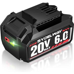 20V 6.0Ah Battery Replacement for Skil 20V Battery, Compatible with SKIL PWRCORE 20 Volt Cordless Power Tools and Chargers, Replacement for Skil Battery BY519601 BY519603 BY519702