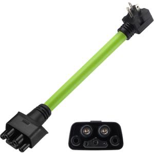 Nezyo 6-20 Adapter Compatible with Tesla Gen 2 Mobile Connector, 240v 16a 6-20 Outlet Charger Adapter for Level 2 Ev Charging Compatible with Tesla Model 3, S, x, Y, 16 Inch