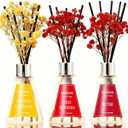 Reed Diffuser Set of 3 Packs, Lemon Verbena/Rose/red Berry, Oil Diffuser Reed Diffuser for for Home, Bathroom, Office Decor 1.7 Fl.oz, Total 5.1Oz