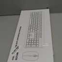 Wireless Keyboard and Mouse Combo, Full Size Silent Ergonomic Keyboard and Mouse, Long Battery Life, Optical Mouse, 2.4G Lag-Free Cordless Mice Keyboard for Computer, Mac, Laptop, PC, Windows