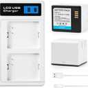 2-Pack Rechargeable Batteries for Arlo Pro,Arlo Pro 2 Cameras with Charging Station-VMC4030, VMS4430P-(Charger Included)[7.2V, 2440mAh 17.57Wh]