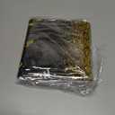 4Pcs Happy New Year Decorations,Includes Gold Glitter Banner + Happy New Year Tablecloth,New Years Eve Party Supplies, Black