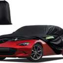 Car Cover Custom Fit for Mazda MX-5 Miata (1989-2025), Waterproof All Weather for Automobiles Full Exterior Cover Sun Rain Snow Protector with Door Zipper