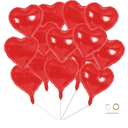 Red Heart Balloons 30pcs 18 Inch Heart Foil Mylar Balloons Red Balloons Red Party Decorations Love Balloons Heart Balloons for Valentine's Day Birthday Party Wedding Baby Shower