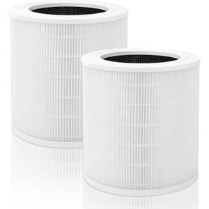 A2001 Replacement Filter Compatible with A2001 air Purifier, 3-in-1 High efficiency activated carbon Filter, 2PACK, White