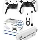 Boltz Retro Stick Gaming Stick Retro Gaming Console with 40,000+ Classic Video Games, 9 Emulators, 128GB Storage, Plug & Play 4K HDMI Output, Includes 2 Wireless 2.4GHz Controllers
