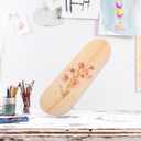 3 x Blank Skateboard Deck 16.92In DIY Kids Painting Toy Unfinished Maple Wood Replacement Deck with Pre-Drilled Holes for Skateboard Assembly