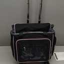 2025 Rolling Teacher Tote Bag with 15.6" Laptop Compartment (Black)