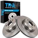 TRQ Rear Brake Rotor Set Compatible with 2012-2019 BMW
