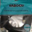 Vabogu Cat 8 Ethernet Cable, 10ft Heavy Duty High Speed Internet Network Cable, Multiple Size Options, 26AWG, 2000MHz 40Gbps with Gold Plated RJ45 Connectors, Shielded for Indoor & Outdoor Use