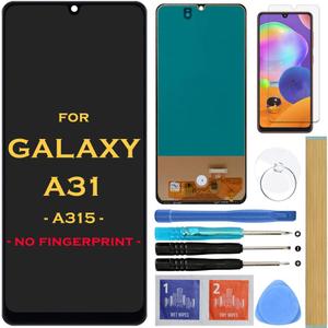 Screen Replacement LCD Display Touch Digitizer Assembly for Samsung Galaxy A31 A315 SM-A315F SM-A315F/DS A315G 6.4" (Black)