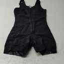 YIANNA Fajas Colombianas Shapewear for Women Tummy Control Post Surgery Full Body Shaper Butt Lifter with Zipper Crotch (Large, 1-black)