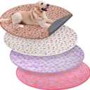 4 Pack Washable Whelping Pad Whelping Supplies Absorbent Reusable Puppy Training Pads Reusable Dog Mat for Floor Non Slip Washable Pee Mat for Dogs(Bright Color,55 Inch)