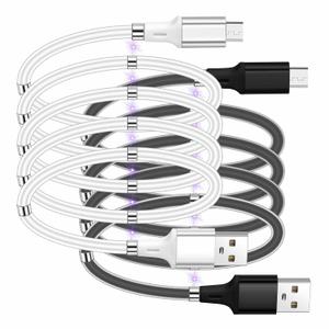 2Pack Upgraded Micro USB 2.0 Magnetic Charging Cable, 3FT Android Charger Cable Data Transfer Cable for All Micro USB Devices