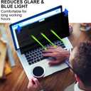 Privacy Screen for Macbook Air 13.6 (2022-2026, M2, M3, M4, M5), Removable Matte Anti Glare Blue Light Protector Private Security Filter for 13.6 inch Mac Laptop Computer