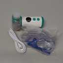 Portable Aerosol Nebulizer Child Adult Cat Silent Nebulizer Portable Inhaler for Home and Travel Use (Mint Green)