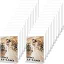 24 Pcs 2.5 x 3.5 Inch Mini Acrylic Sign Holder, Wallet Size Desktop Photo Frames Double Side Picture or Display Plastic Sign Holder Suitable for Office Wedding (2.5 x 3.5 Inches)