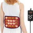 UTK Heating Pad for Back Pain Relief, Far Infrared Heating Pads with 20 Natural Jade Stones, Heating Fast, Hot Enough, Auto Shut Off, Smart Controller, 55'' Large Size Heat Pad for Back (3.16 Inch (Pack of 1))