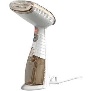 Conair Handheld Garment Steamer for Clothes, Turbo ExtremeSteam 1875W Fabric Steamer, Portable Handheld Design, Strong Penetrating Steam, White/Champagne