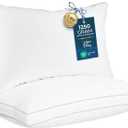Utopia Bedding Bed Pillows for Sleeping King Size (White), Set of 2, Soft & Fluffy Pillow with Down Alternative Filling, Cooling, Hotel Quality, Gusseted Pillow for Back, Stomach or Side Sleepers