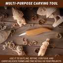 BeaverCraft Wood Carving Detail Knife C15 1.4" Whittling Knife for Detail Woodcarving Craft Knife - Chip Carving Knife Wood Carving Tools for Beginners and Kids