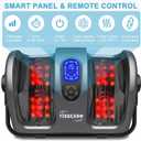 TISSCARE Shiatsu Foot Massager with Heat, FSA Eligible HSA Foot Massager for Plantar Fasciitis, Neuropathy, Circulation and Pain Relief, Massage Feet at Home/Office, Gift for Men and Women