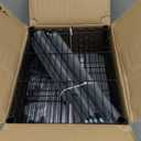 5-Tier Wire Shelving, 11.8x15.7x63in, Black - Heavy Duty Shelf - Kitchen Storage Shelves