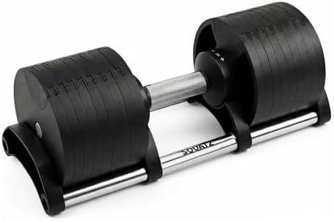 Squatz Adjustable Dumbbell Set 70LB Adjustable Dumbbells For Home Gym, Anti-Slip Handle With Heavy‑Duty Plates, Exercise Fitness Dumbbells For Home Gym Strength & Weight Training