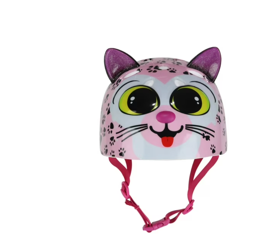 CredHedz Pretty Purr-fect Kids Bike Helmet & Skateboard Helmet, for Ages 5+