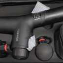 FitRx Massage Gun Handheld Deep Tissue Percussion Massager with 6 Speeds and 4 Swappable Heads For Premium Neck Back & Muscle Relief