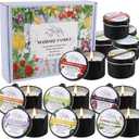 12-Pack Massage Candle Set - Low Temperature Soy Wax Melts into Silky Smooth Massage Oil, 1oz Aromatherapy Candles for Couples, Home Spa, Relaxation & Romantic Gifts (12 Scents)