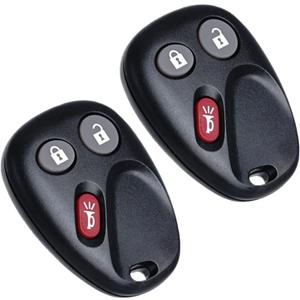 Key Fob Replacement Fits for Chevy Silverado 1500 2500 HD 2003-2006 Avalanche Equinox SSR Suburban Tahoe GMC Sierra Yukon XL Hummer H2 Cadillac Escalade Keyless Entry Remote Control LHJ011