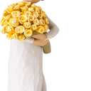 Willow Tree Good Cheer, Wishing You Sunny Days of Happiness, A Gift to Celebrate Friendships, for Those Who Love Flowers, Sculpted Hand-Painted Figure (Yellow Roses)