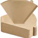 200 Count #4 Cone Coffee Filters 8-12 Cup, Unbleached Natural Coffee Paper Filters, No Blowout, Disposable Coffee Filter for Pour Over and Drip Coffee Maker