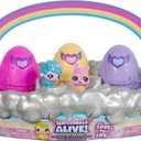 Hatchimals Alive, Spring Basket with 6 Mini Figures, 3 Self-Hatching Eggs, Fun Gift and Easter Toy, Kids Toys for Girls and Boys Ages 3 and up