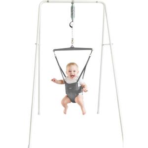 Jolly Jumper *Classic* with Stand - The Original Baby Exerciser and Your Alternative to Activity Centers and Baby Bouncers. Trusted by Parents, Loved by Babies for Over 75 Years. (Grey) Jolly Jumper *Classic* with Stand - The Original Baby Exerciser and Your Alternative to Activity Centers and Baby Bouncers. Trusted by Parents, Loved by Babies for Over 75 Years. (Grey)