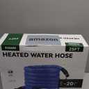 RVGUARD Heated Water Hose 25FT for RV, -20  Freeze Protection Heated Water Hose with Energy-Saving Thermostat, Lead and BPA Free for RV/Home/Garden