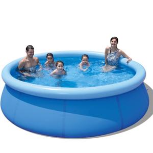 Inflatable Top Ring Swimming Pools for Adults Outdoor Easy to Set ( 12 ft X 36 in) Blue