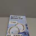 30 oz Tumbler Lid with Straw for YETI, 2 Pack Replacement Cover for Rambler 26 oz Cup, 30 oz Tumbler, 35 oz Straw Mug, Spill Proof Top with Brush, Dishwasher-Safe and Shatter-proof