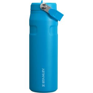 Stanley IceFlow Flip Straw 2.0 Water Bottle 24 OZ | Built-In Straw with Larger Opening | Lightweight & Leak-Resistant | Insulated Stainless Steel | BPA-Free | Azure