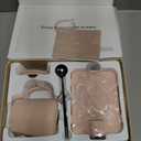 Coffee Mug Warmer & iKago Mug Set, Accurate Temperature Control Smart Heated Mug for Desk, Electric Coffee Warmer with Auto Shut Off & Real-Time Temp Display, Gifts for Men Women, 15oz Ceramic Mug (Pink)