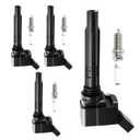 VeloxDrive UF765+95125 Ignition Coils Iridium Spark Plugs Set of 4 Fit for 2015-2020 Audi A3 A4 A5 A6 Quattro, Volkswagen Golf SportWagen Alltrack Beetle Passat GTI Jetta 2.0L l4 OE UF771, 06J905110C
