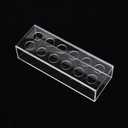 Clear Vase, 30 cm Long Without Lights 12 Holes Acrylic Wedding Decoration Family Restaurant Table Decor(#1)