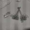 20 Pcs Silver Christmas Tree Candle Holders Metal Candle Holder with Snowflake Ornaments for Christmas Tree Balance Candlestick for Winter Xmas Indoor Outdoor Party Decoration