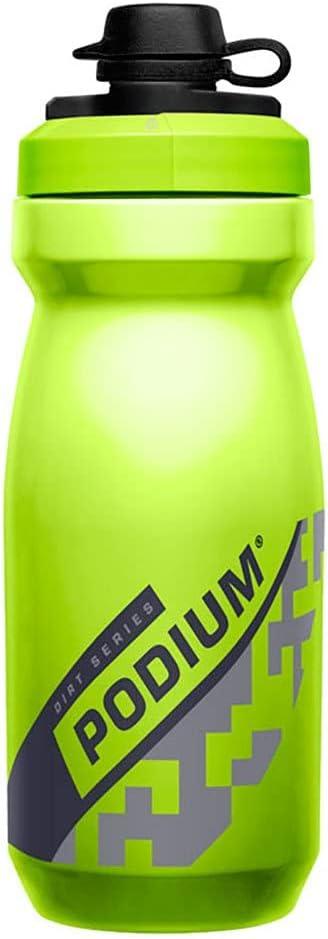 CamelBak Podium Dirt Series Mountain Bike Mud Cap Squeeze Water Bottle Lime, 21oz