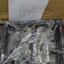 VASAGLE Side Table with Charging Station, 3-Tier End Table with USB Ports and Outlets, Nightstand for Living Room, Bedroom, 11.8 x 13.4 x 22.8 Inches, Plug-in Series, Misty Gray and Black