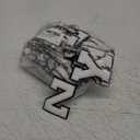 WILLBOND 104 Pieces Iron On Letters Chenille Letter Patches 3.1inches A-Z Alphabet Patches for Clothing Preppy Sew Embroidered Repair Fabric Jacket Jeans Bag(White with Black Edges)